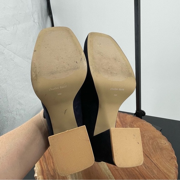 Charles David Womens Vivianna blue platform Mary Jane heels Pumps Size 9 - Picture 6 of 8